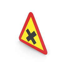 Swedish Crossroad Intersection Sign PNG & PSD Images