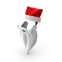 Santa Claus Hat And Beard PNG & PSD Images