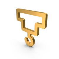 Gold Construction Crane Hook Icon PNG & PSD Images