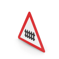 Swiss Level Crossing With Barrier Or Gate Sign PNG & PSD Images