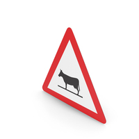 Swiss Animals On Road Sign PNG & PSD Images