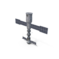 Soyuz And Docking Cargo (ISS) PNG & PSD Images