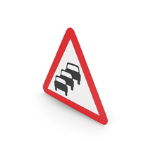 UK Traffic Queues Likely Ahead Sign PNG & PSD Images