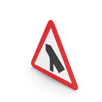 UK Traffic Merges Onto The Main Carriageway Sign PNG & PSD Images