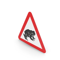 UK Migratory Toad Crossing Sign PNG & PSD Images