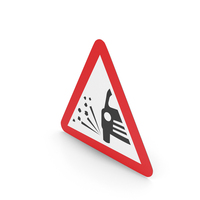 UK Loose Chippings Sign PNG & PSD Images
