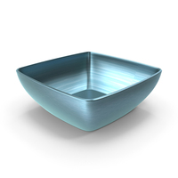 Blue Square Metallic Bowl PNG & PSD Images