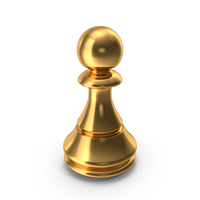 Gold Chess Pawn Piece PNG & PSD Images