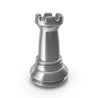 Silver Chess Rook Piece PNG & PSD Images