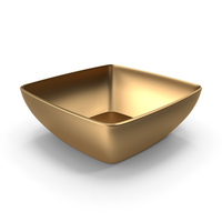 Bronze Square Thin Bowl PNG & PSD Images