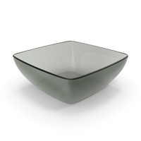 Glass Square Thin Bowl PNG & PSD Images