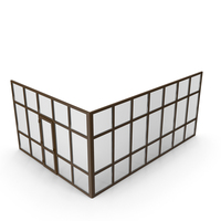 Glass Partition Wall Wenge PNG & PSD Images