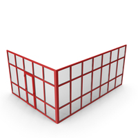 Glass Partition Wall Red PNG & PSD Images