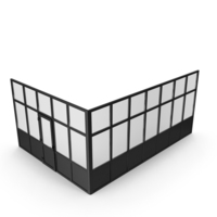 Black Glass Partition Wall PNG & PSD Images