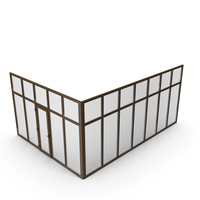 Glass Partition Wall Wenge PNG & PSD Images