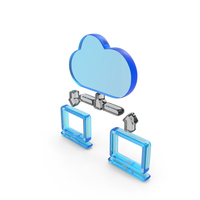 Cloud Network Computers Upload Download PNG & PSD Images