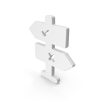 Tick Wrong Directional Board Icon PNG & PSD Images
