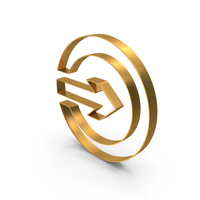Circular Login Arrow Symbol PNG & PSD Images