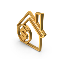 Dollar Home Icon PNG & PSD Images