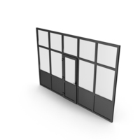 Black Glass Partition Wall PNG & PSD Images