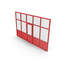 Glass Partition Wall Red PNG & PSD Images