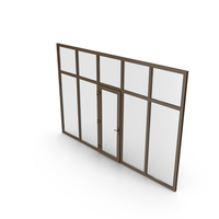 Glass Partition Wall Wenge PNG & PSD Images