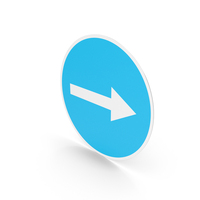 Estonian Sign Turn Right PNG & PSD Images