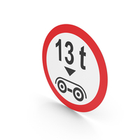 Estonian Sign Tandem Axle Weight Limit PNG & PSD Images