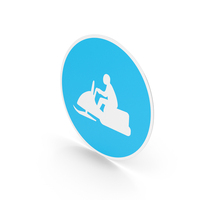 Estonian Sign Snowmobile Path PNG & PSD Images