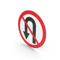 Estonian No U Turn Sign PNG & PSD Images