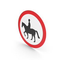 Estonian No Ridden Horses Sign PNG & PSD Images