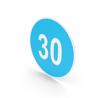 Estonian Sign Minimum Speed Limit PNG & PSD Images