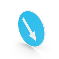 Estonian Keep Right Sign PNG & PSD Images