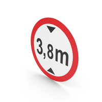Estonian Height Limit Sign PNG & PSD Images