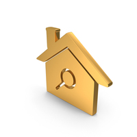 Home Search Free Home Search Icon Gold PNG & PSD Images