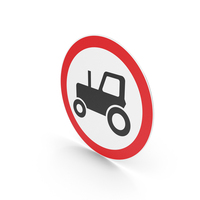 Lithuanian No Tractors Sign PNG & PSD Images