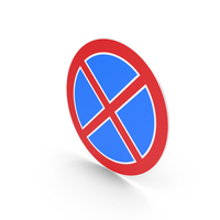 Lithuanian No Stopping Sign PNG & PSD Images