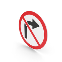 No Right Turn PNG & PSD Images