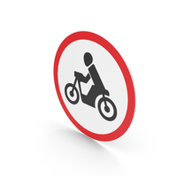 Lithuanian No Entry For Motorcycles Sign PNG & PSD Images