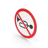 No Audible Warning Devices PNG & PSD Images