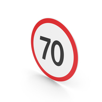 Lithuanian Maximum Speed Limit Sign PNG & PSD Images