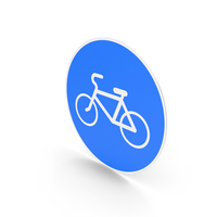 Lithuanian Cycle Path Sign PNG & PSD Images