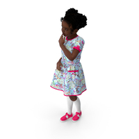 Black Girl Child Everyday Style Standing PNG & PSD Images