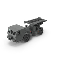 Grey Old Mine Flail Vehicle Hydrema 910 PNG & PSD Images