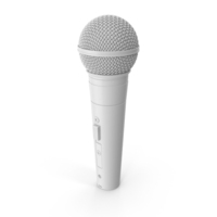 White SM58 Microphone PNG & PSD Images