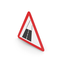 Estonian Unpaved Road Ahead Sign PNG & PSD Images
