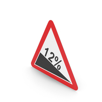 Estonian Sign Steep Descent PNG & PSD Images