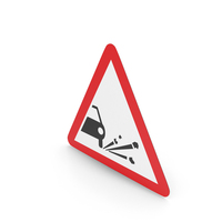 Estonian Loose Gravel Sign PNG & PSD Images