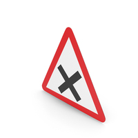 Estonian Sign Equal Roads Intersection PNG & PSD Images