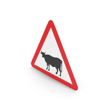Estonian Domestic Animals Crossing Sign PNG & PSD Images